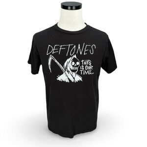 Deftones This Is Our Time Grim Reaper T-Shirt Mens Medium Black Graphic Print